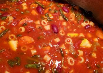 Update, Serving Recipe Minestrone Soup Delicious Steady