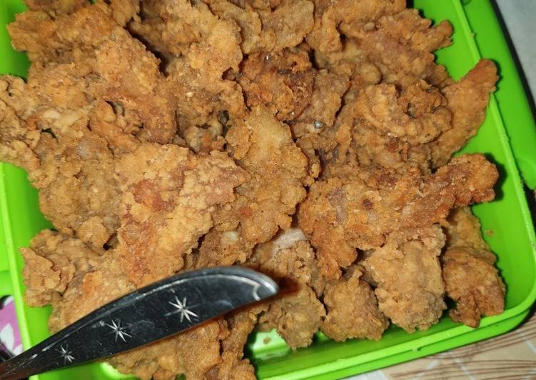 Resep Kulit Ayam ala Ngemplok By Omay yang Enak Banget