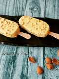 Stecco alla vaniglia ricoperti di cioccolato bianco e mandorle!