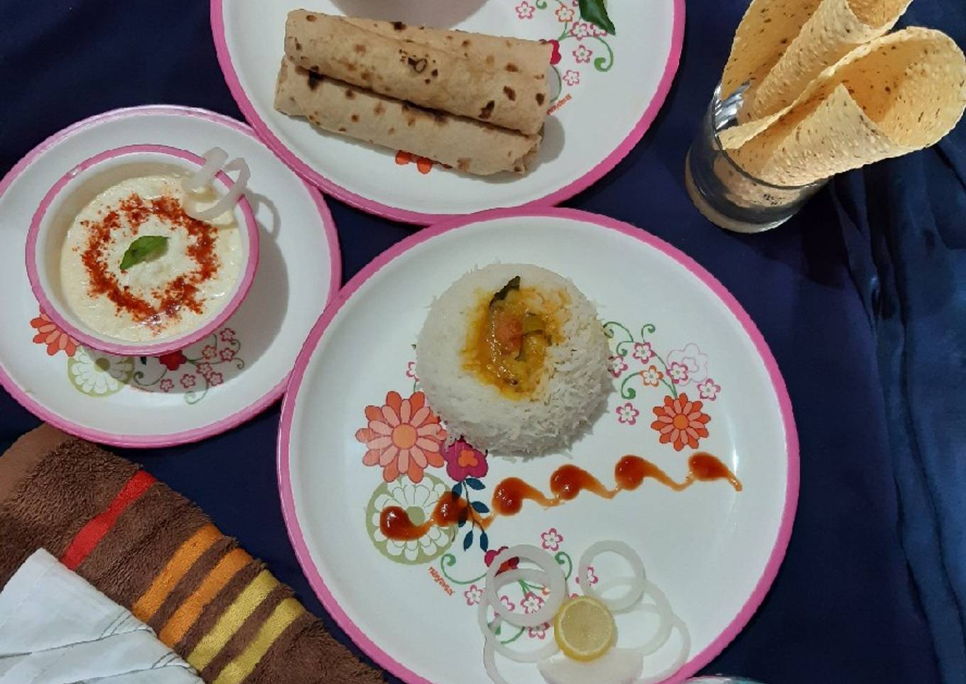 My veg platter ‐paneer makhani