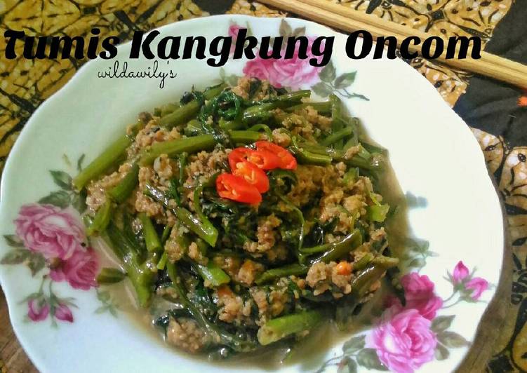 Tumis Kangkung Oncom
