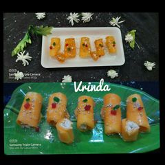 A picture of Mango Cheese Rolls.
