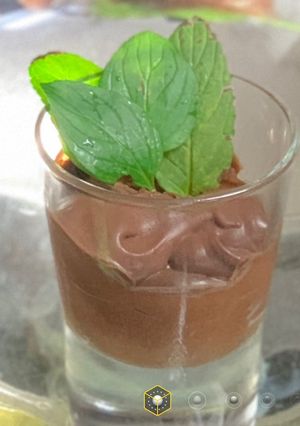 Una foto de Mousse de chocolate