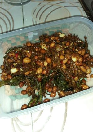 Foto resep Balado teri kacang