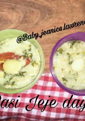 Foto resep Mpasi 9m+ Bubur pakcoy+telur puyuh