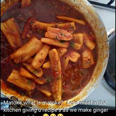 A picture of Ginger lemon matoke.