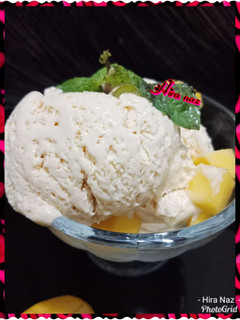 A picture of Mango ice cream 🍨.
