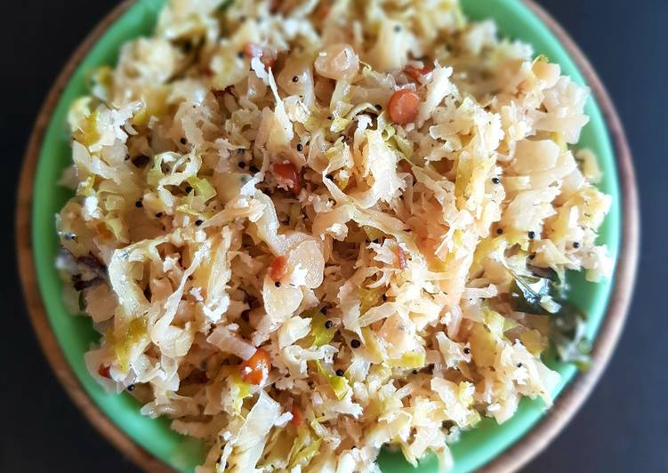 Step-by-Step Guide to Make Any-night-of-the-week Cabbage Poriyal