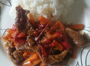 Una foto de Carne Agridulce
