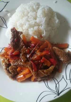 Una foto de Carne Agridulce