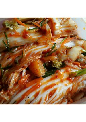 Foto resep kimchi sawi (baechu kimchi)