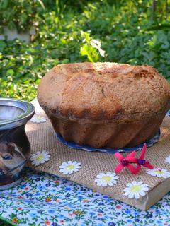 Una foto de Budín de banana y dulce de leche🙃