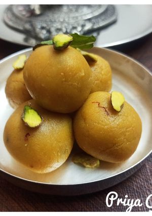 A picture of 15 min me Besan Ke Ladoo.