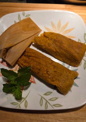 Una foto de Tamales de Calabaza