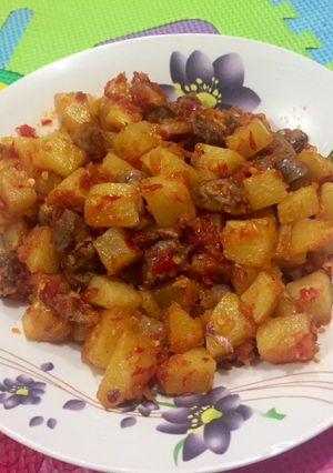 Foto resep Sambal Kentang Ati Ayam