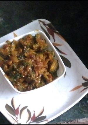 A picture of Masala Karela.