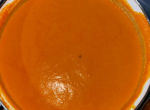 Una foto de Crema de zanahoria