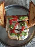 Brown bread veg sandwich