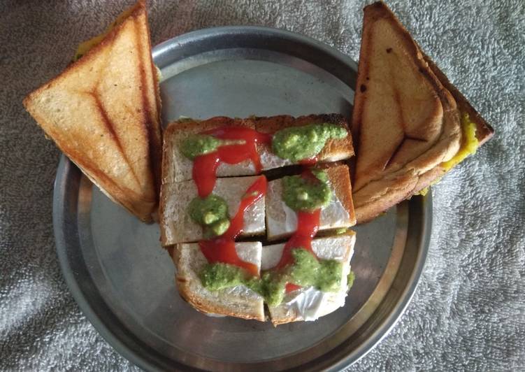 Easiest Way to Make Quick Brown bread veg sandwich