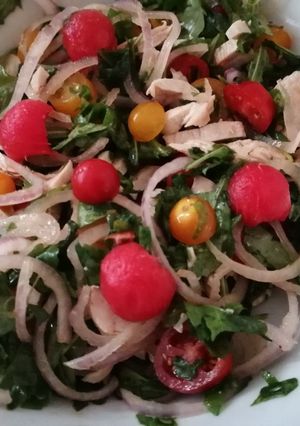 Foto di Insalata di pollo e cocomero