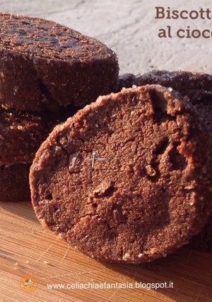 A picture of Cookies - Chocolate Sablé with Maldon Salt - Gluten-Free.