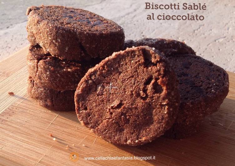 Biscotti - Sablé al cioccolato e sale di Maldon - senza glutine