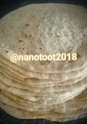 عکسی از دستور نان لواش نرم