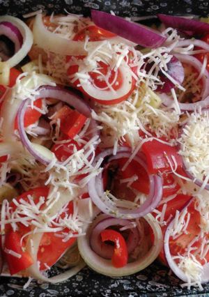 Csirkecombok baconbe tekerve recept fotója
