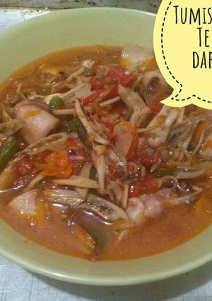 Foto resep Tumis cumi asin Teri pedas