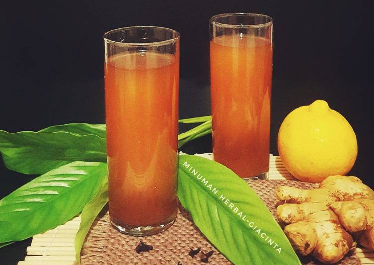  Resep  Wedang Jahe minuman  herbal  anti batuk PR 