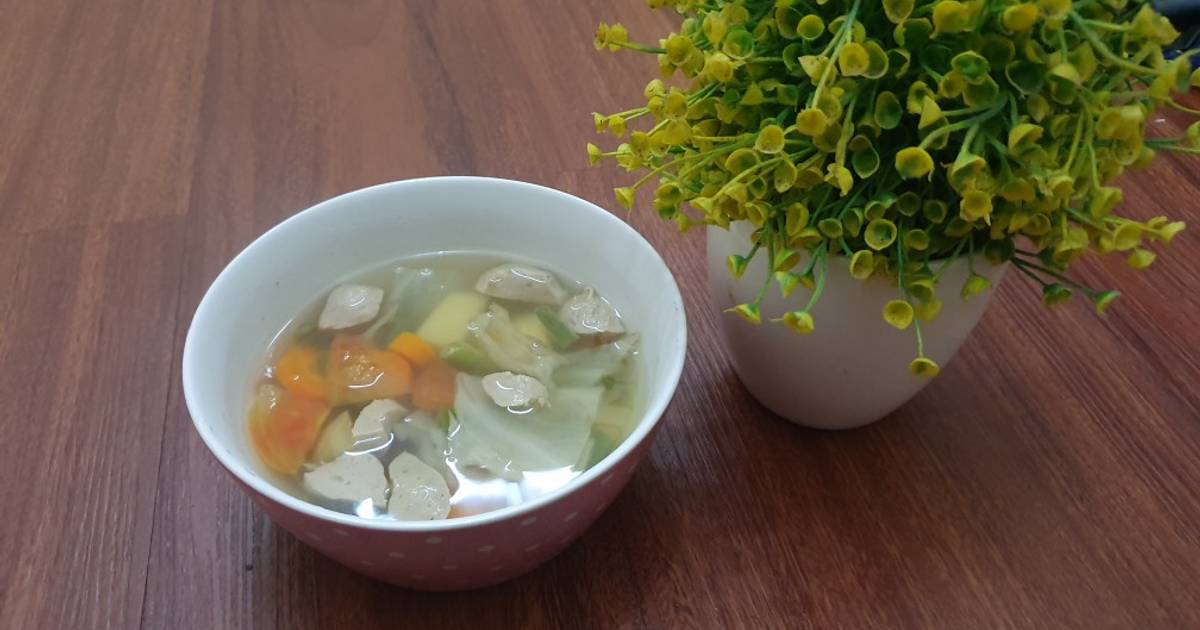 Resep Sayur Sop Bakso Sederhana Oleh Ismi Willysia Billirantau Cookpad