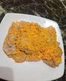 Escalope en salsa blanca