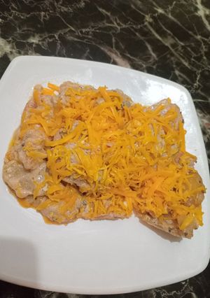 Una foto de Escalope en salsa blanca