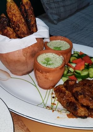 A picture of Tawa kabab.