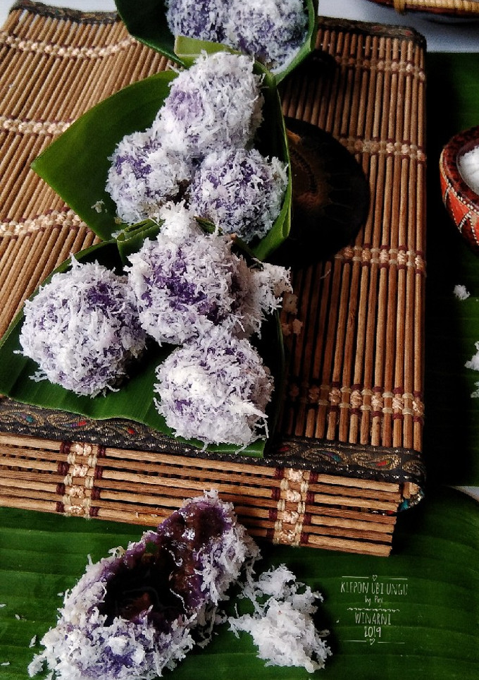 Foto resep KLEPON UBI UNGU #Bandung recook Andrenia Giawati
