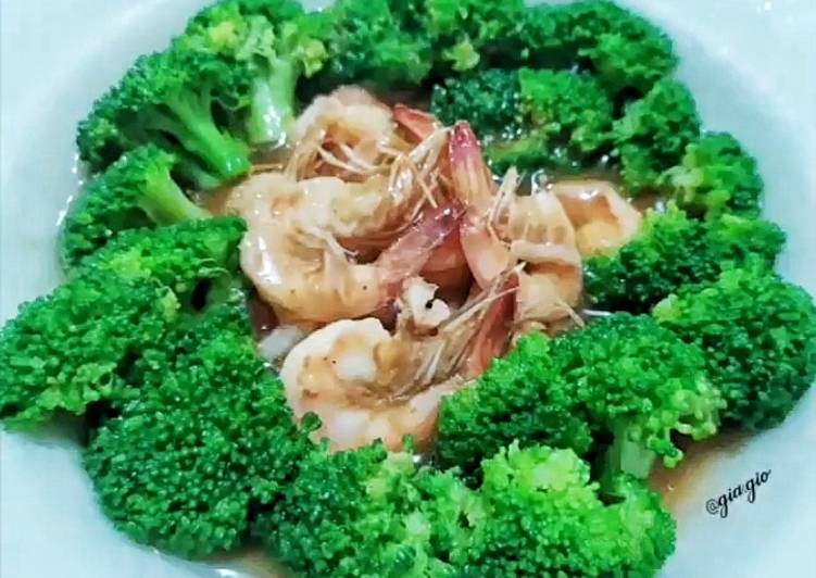Brokoli Udang Saus Tiram