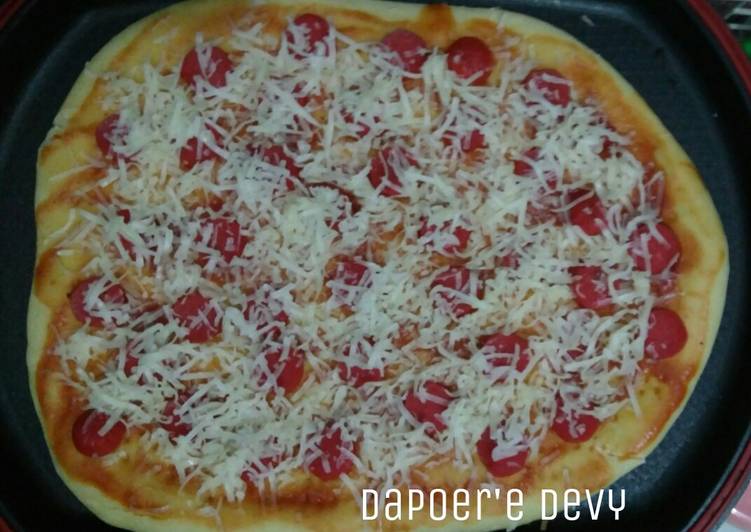Pizza teflon (no mixer, takaran sdm) #bikinramadanberkesan