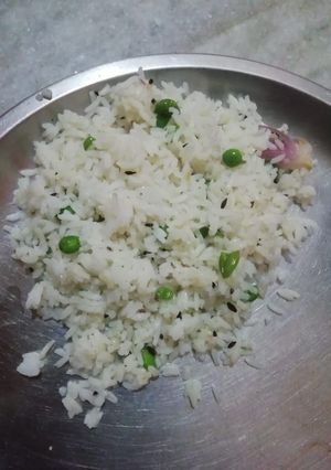 A picture of Matar rice.