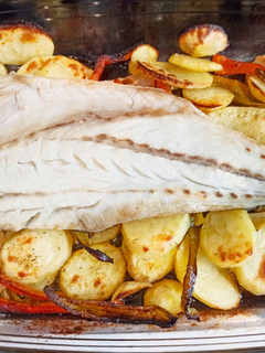Una foto de Corvina al horno