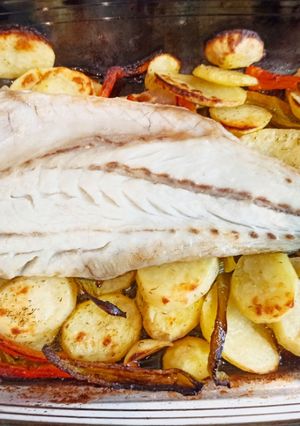 Una foto de Corvina al horno