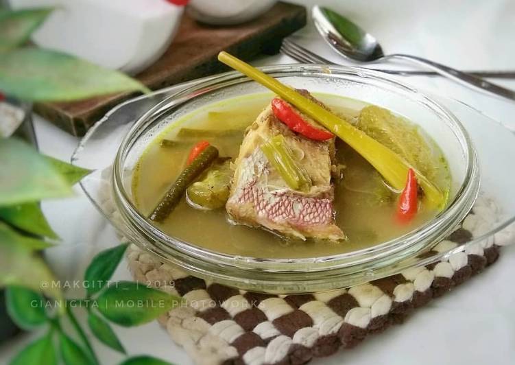 Ikan Kakap Kuah Asam Bening