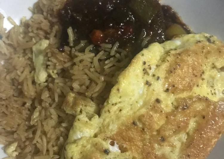 Concoction Rice with fried egg