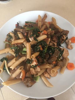 Una foto de Pasta con verduras
