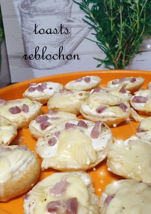Une photo de Toasts apéritifs reblochon 😋#monlivredecuisine