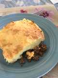 Pastel de papa con el relleno de las empanadas