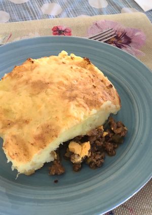 Una foto de Pastel de papa con el relleno de las empanadas