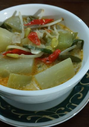 Foto resep Sayur labu panjang masak santan...
