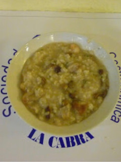 Una foto de Risotto de setas y gambas