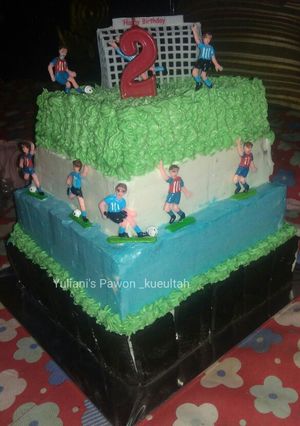 Foto resep Kue ultah (Base cake brownies) serba dadakan