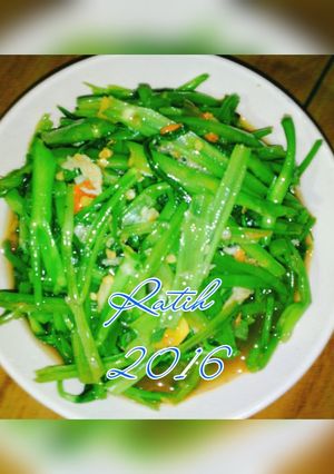 Foto resep Cah kangkung terasi pedas